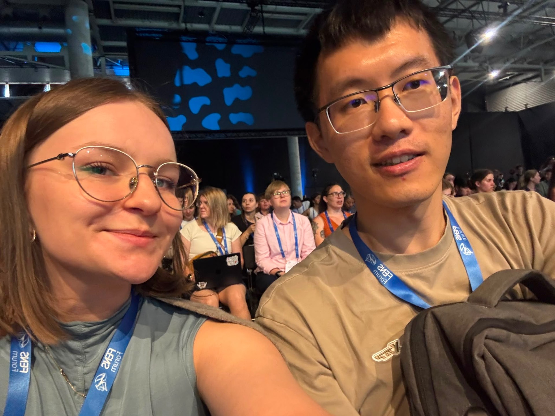 Julia and Xinrui at FENS Forum 2026